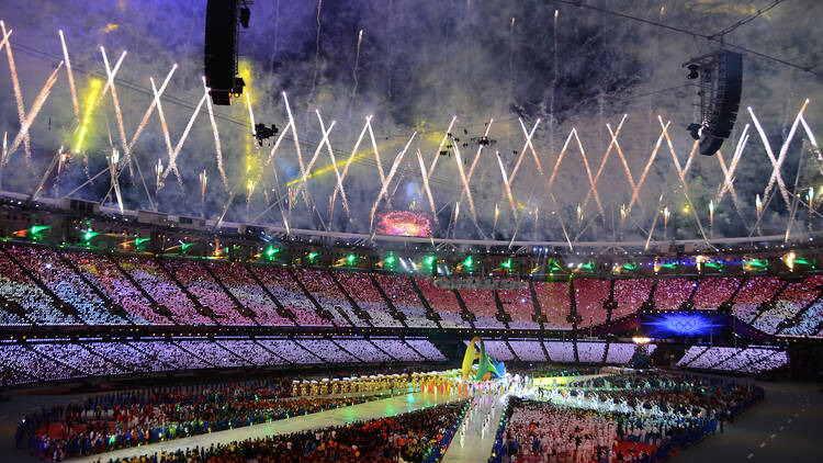 Fireworks at London 2012 Olympics Closing Ceremony