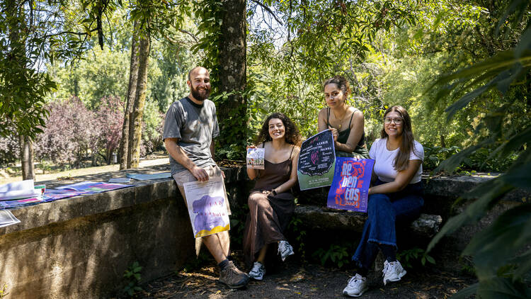 Os organizadores do Clarão, na Quinta da Ribafria