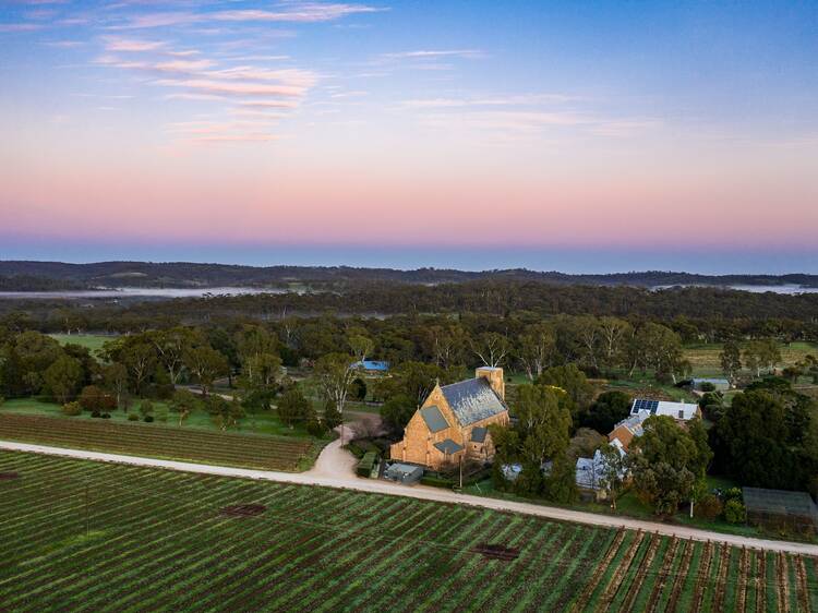 Winery at sunset