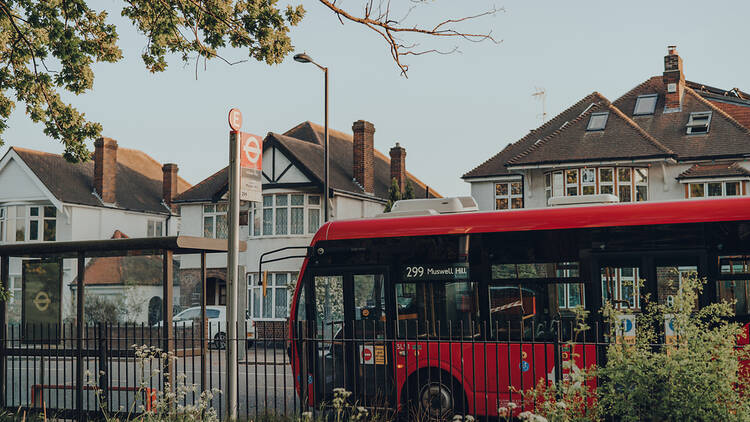 Image of the 299 bus in London