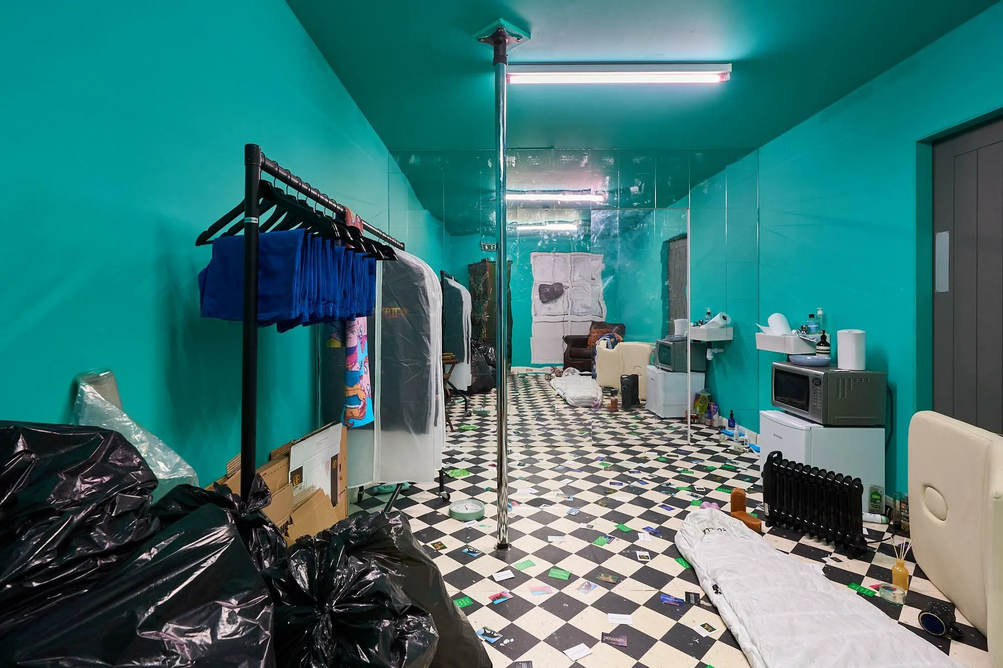 R.I.P. Germain,"After GOD, Dudus Comes Next!" (2024). Installation view at FACT Liverpool. Photo by Rob Battersby