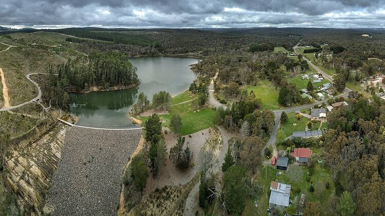 An aerial view of Creswick. 