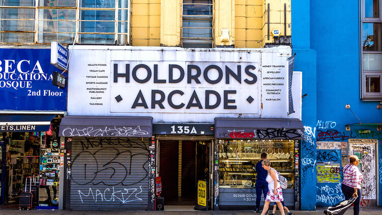 Browse round the independent businesses in Holdrons Arcade