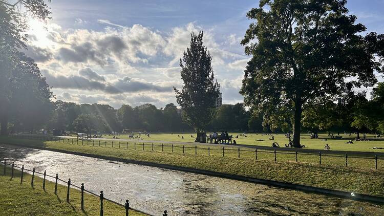 Clissold Park on a sunny August day