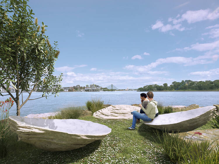 Interactive new sculptures will line the 9km Sydney Harbour foreshore walking track