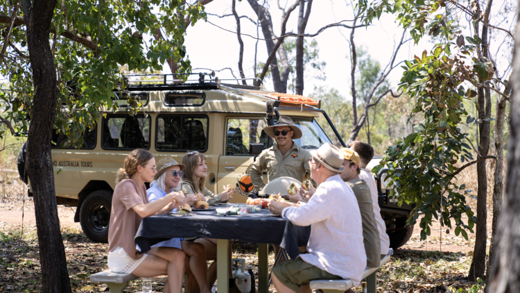 Picnic in Litchfield National Park with tour company