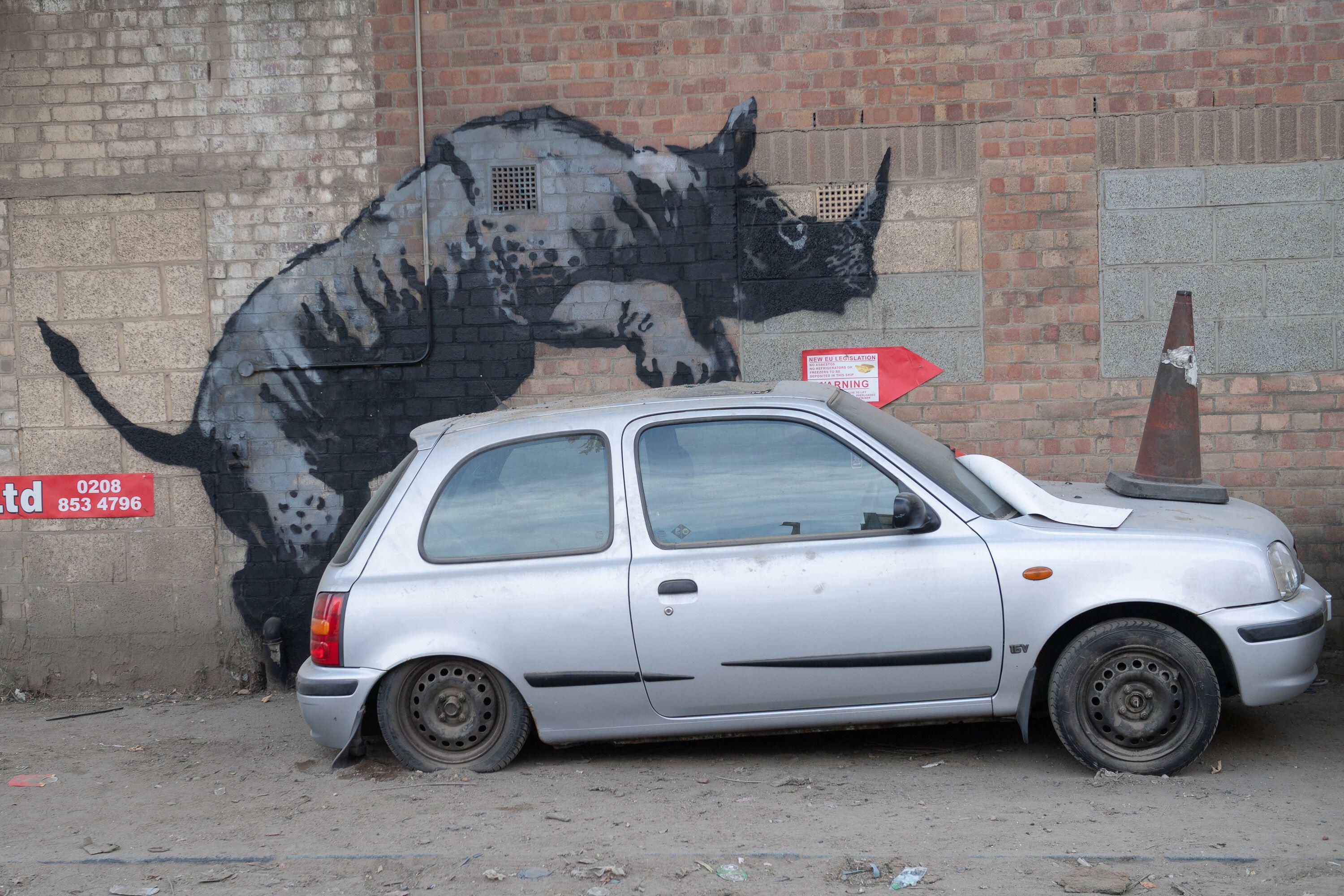 Three (yes, three) more new Banksy artworks have popped up in London