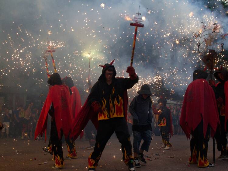 Suspeses totes les activitats de foc de la Festa Major de Gràcia d'aquest any