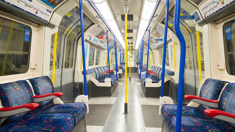 Piccadilly line carriage in London