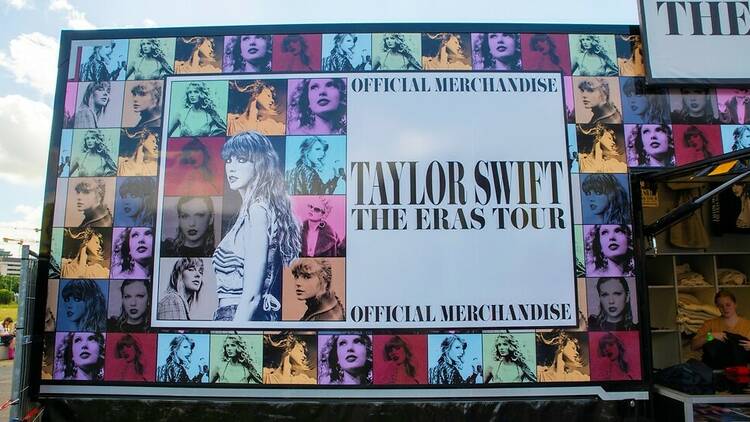 Taylor Swift Eras Tour official merchandise shop in Europe