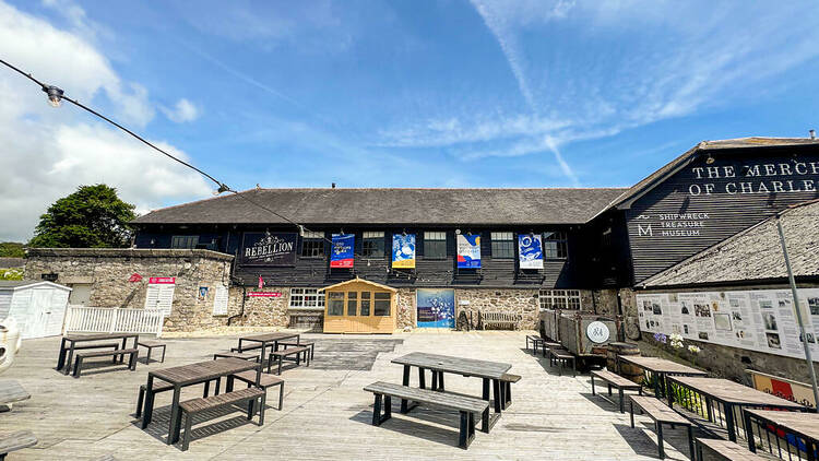 The exterior of the shipwreck museum