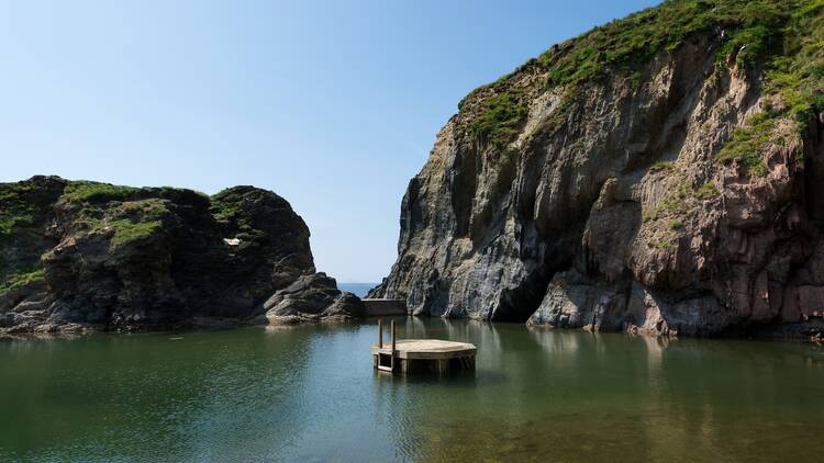 Sea on a sunny day  (Photograph:  Burgh Island )