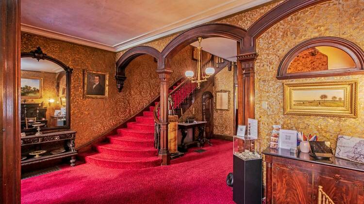 Gibson House Museum entryway