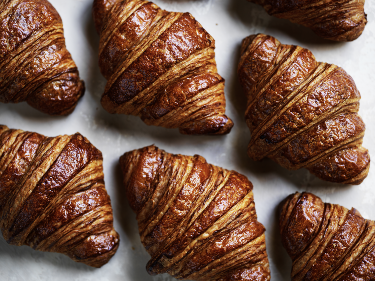 Baked croissants