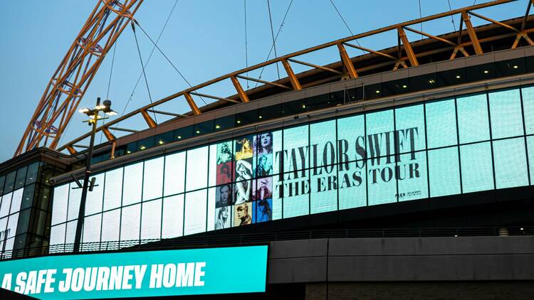 Wembley Stadium in London during the Taylor Swift Eras Tour