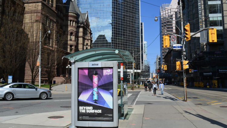 Bus stop in NYC