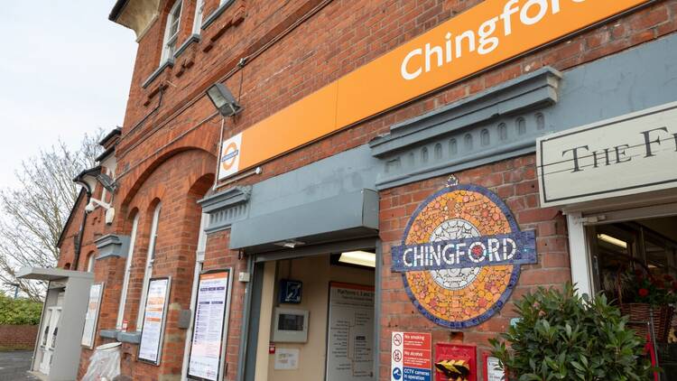 Exterior of Chingford Overground station