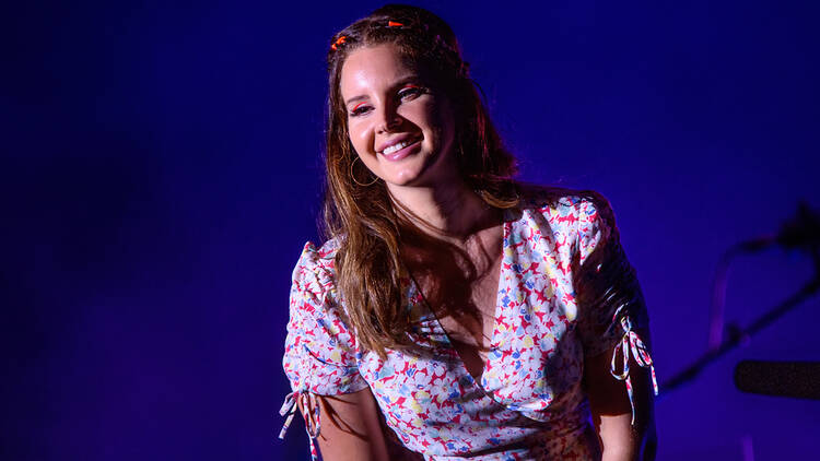 Lana Del Rey performing live in Barcelona, Spain