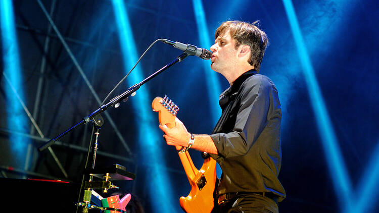 Ben Gibbard of the Postal Service performing in Barcelona