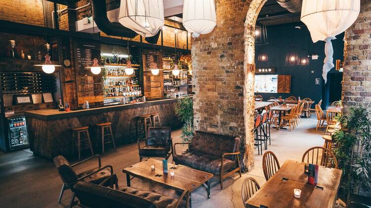 The ground floor bar at Oslo in Hackney