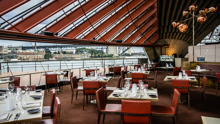 Bennelong restaurant, in one of the sails of the Sydney Opera House