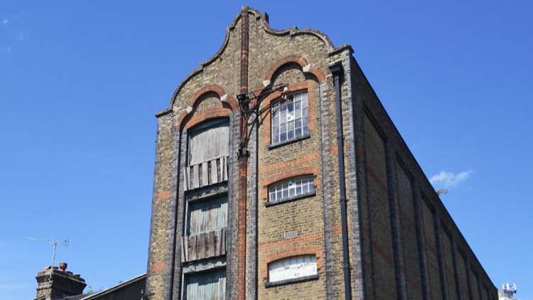 A disused warehouse in Newham