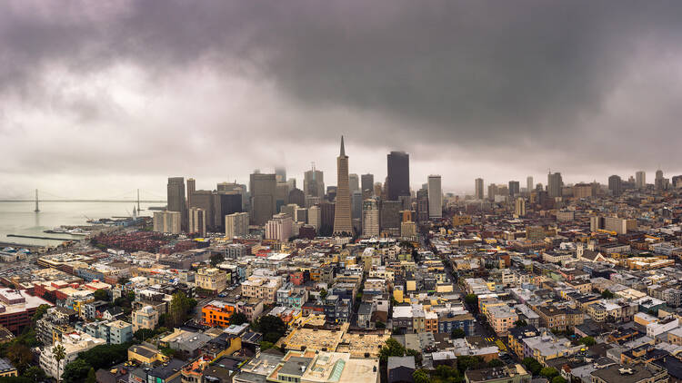 San Francisco on a cloudy day