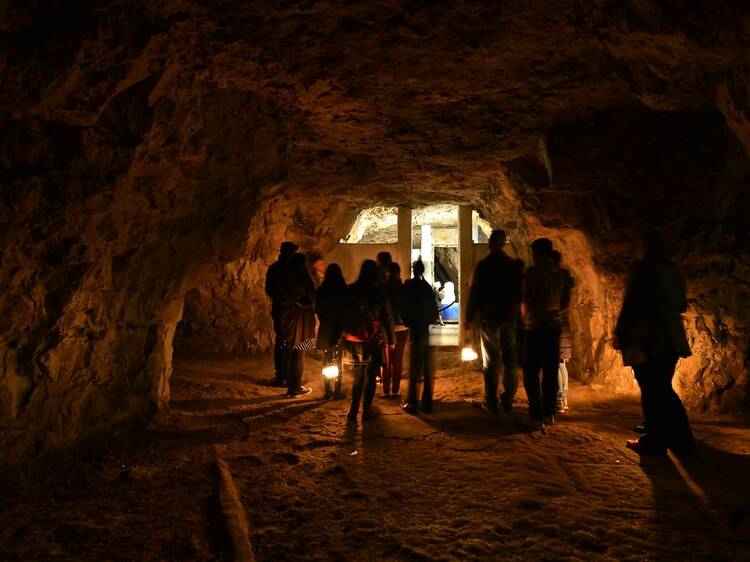 Go underground at Chislehurst Caves