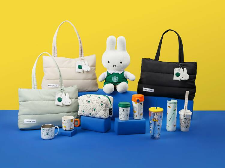 星巴克 Starbucks Miffy 香港聯乘產品 咖啡杯、手袋、公仔限定發售