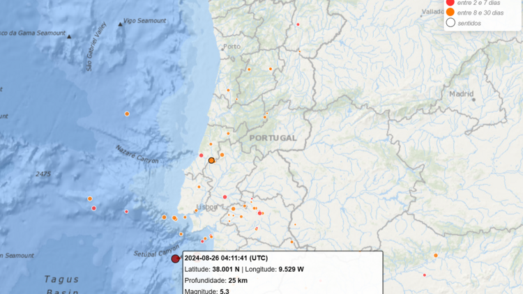 O sismo registado esta madrugada foi sentido em todo o país