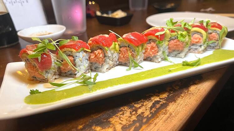 Tuna lemon roll at Sushi Fumi