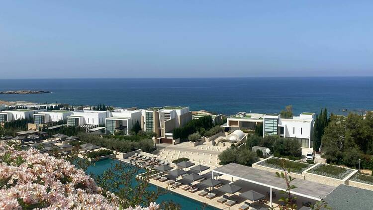 Panoramic view of Cap St Georges, Paphos