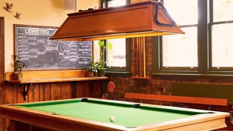 Goldy's Tavern pool table.