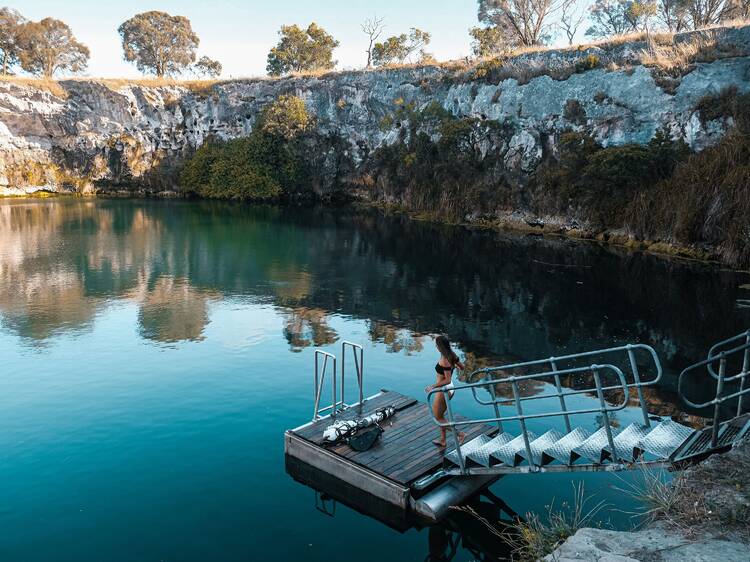 Freshen up at Little Blue Lake