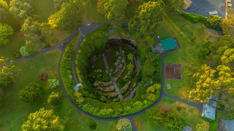 Immerse yourself in the greenery at Umpherston Sinkhole