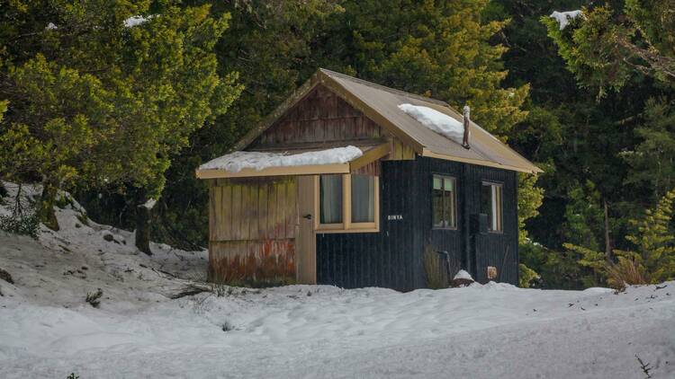 Camp out in a rustic cabin