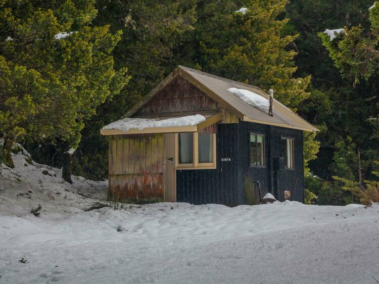 Camp out in a rustic cabin