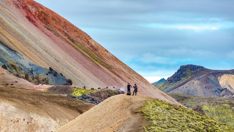 Hikers in Iceland 