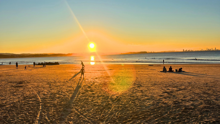 Sunset at Snapper Rocks, Coolangatta