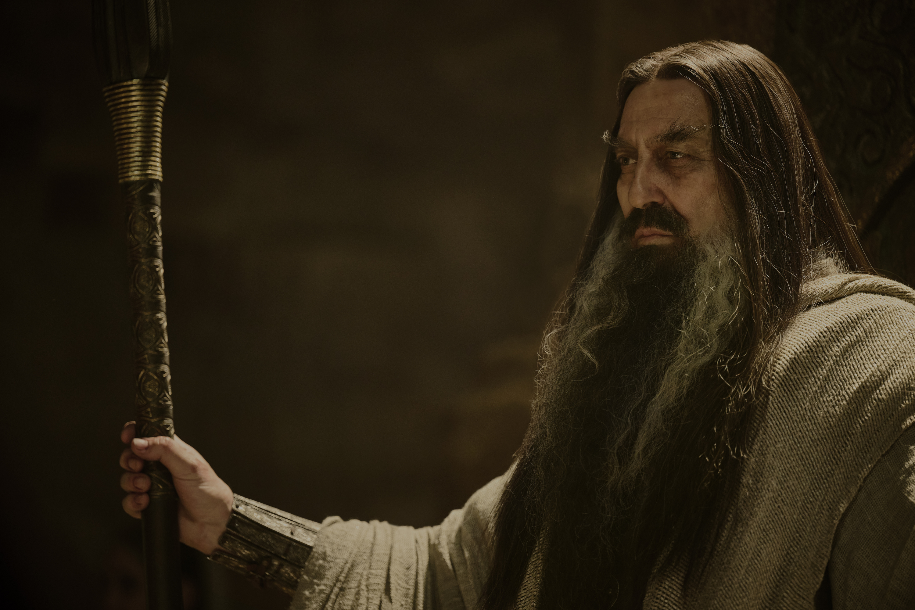 Ciarán Hinds as the "Dark Wizard" who is rumoured to be a younger Saruman