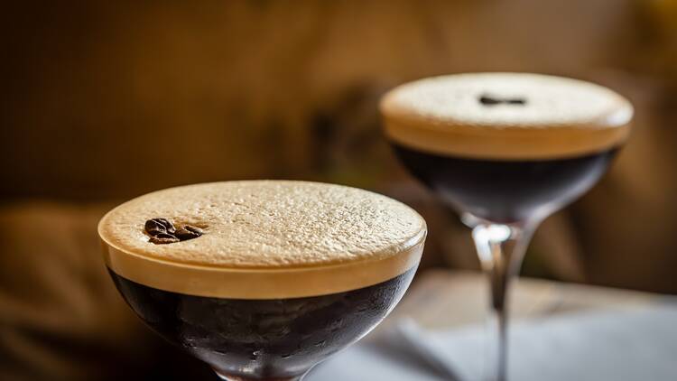 Two espresso martinis