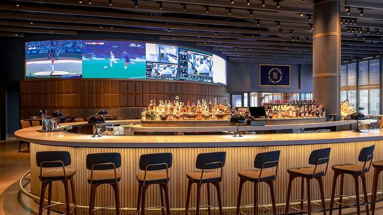 The Sporting Club club room bar