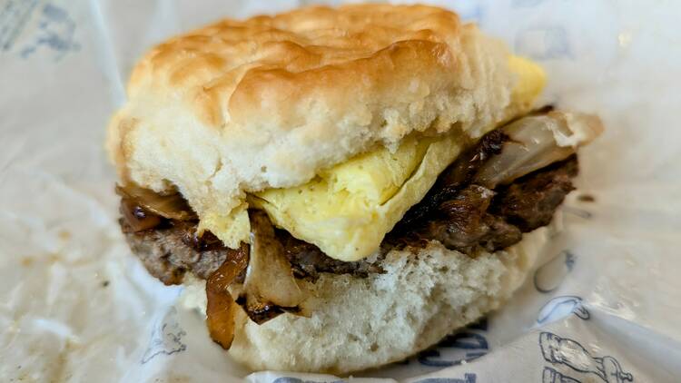 Steak Egg Biscuit