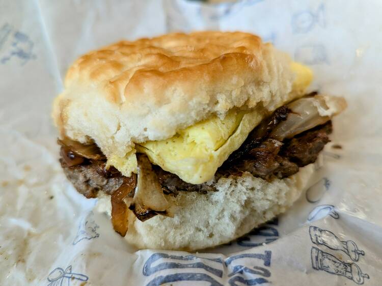 Steak Egg Biscuit