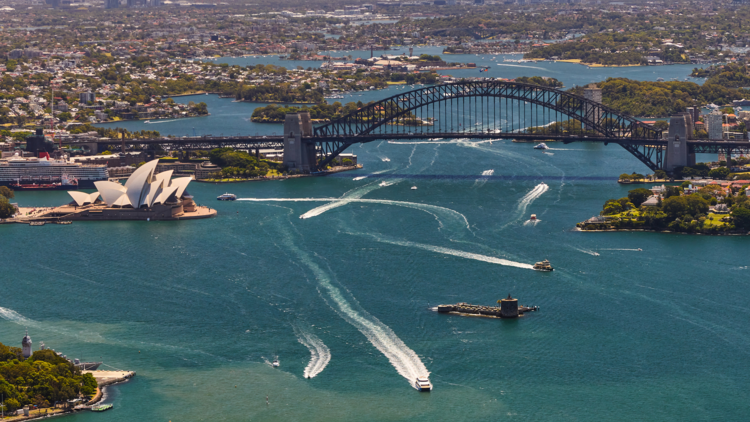 Sydney aerial shot