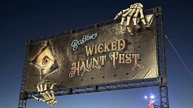 Boston's Wicked Haunt Fest sign