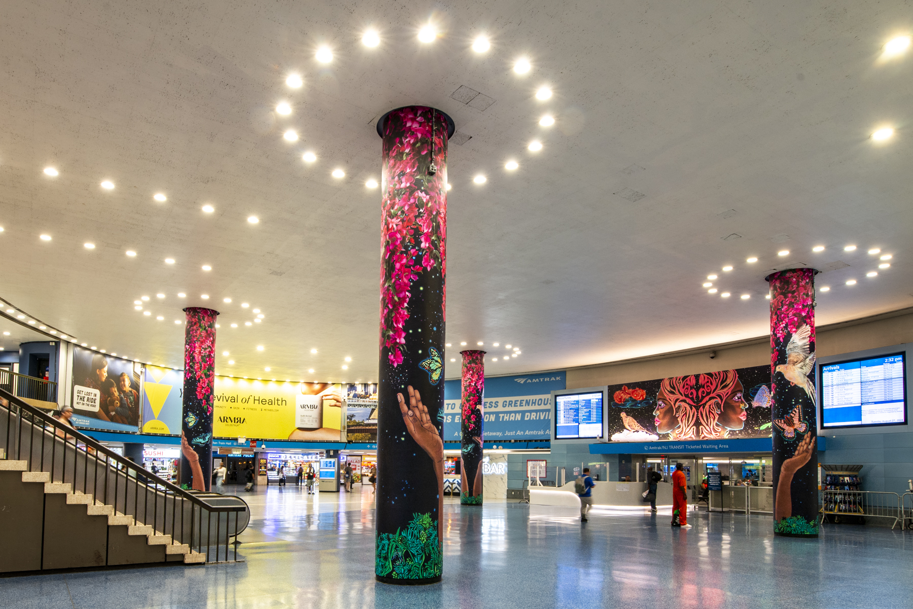 This new art work at Penn Station is truly larger than life