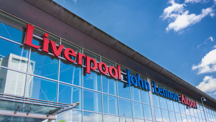 Liverpool John Lennon airport from the outside