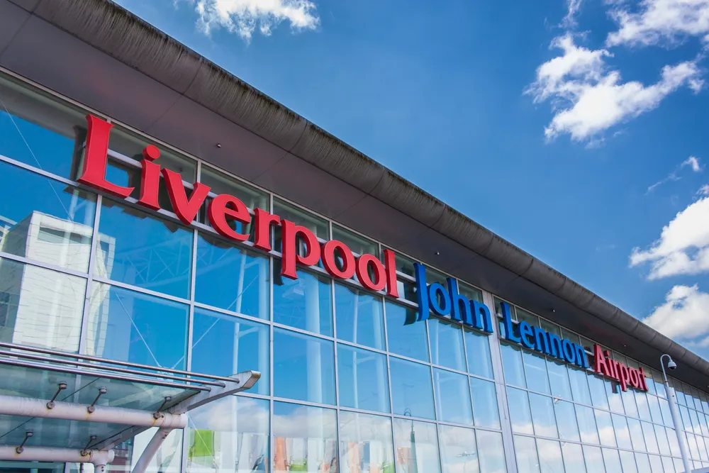 Liverpool John Lennon airport from the outside
