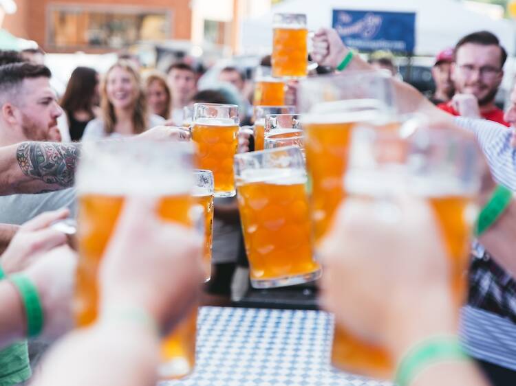 Night Shift Oktoberfest crowd cheers